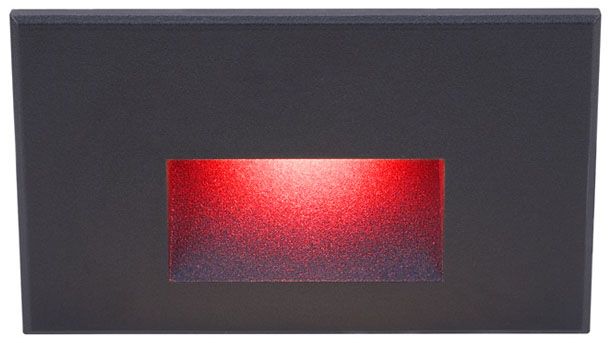 WAC LEDme 5" Wide Black Horizontal LED Step Light
