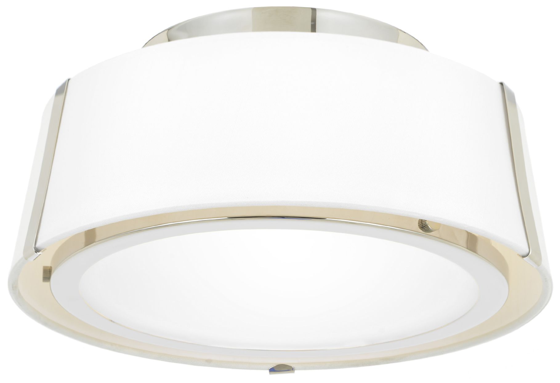 Crystorama Fulton 12" Wide Polished Nickel Ceiling Light