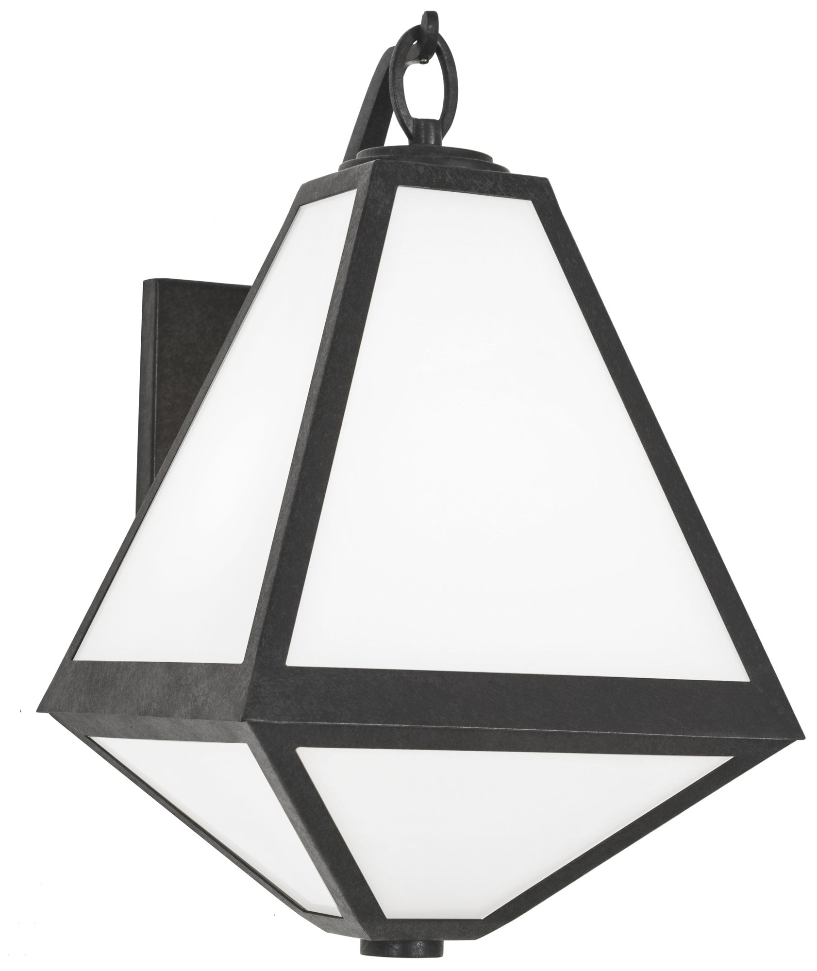 Crystorama Glacier 16 3/4" High Black Outdoor Wall Light