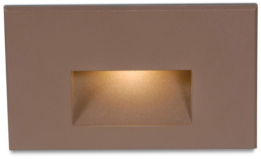 WAC LEDme 5" Wide Bronze Brass Horizontal LED Step Light