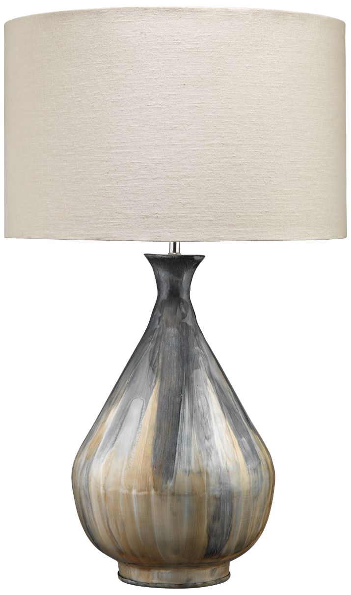 Jamie Young Daybreak Gray Enameled Metal Table Lamp