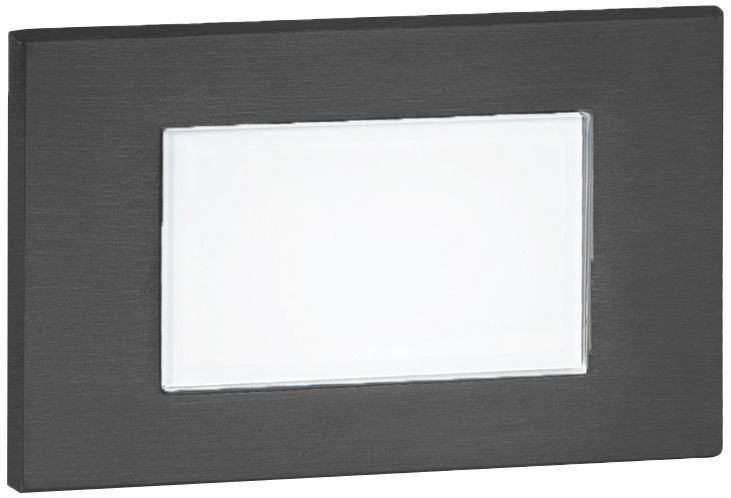 WAC 5" Wide Black Tempered Glass LED Step Light