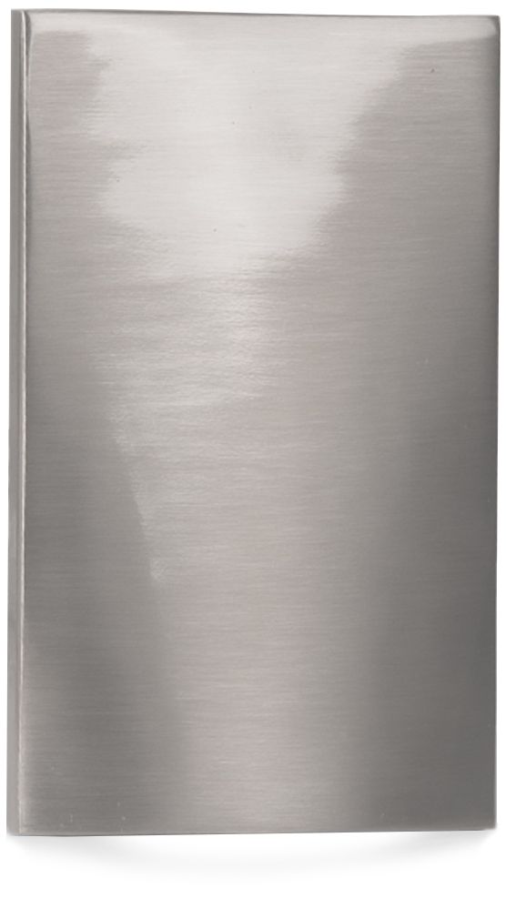 WAC 3 1/4"W Brushed Nickel Fluid Vertical LED Step Light