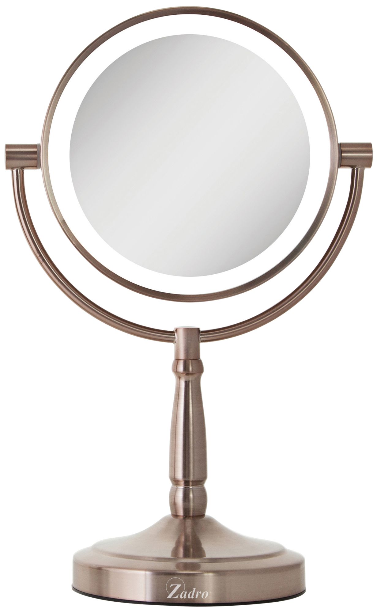 gold lighted vanity mirror