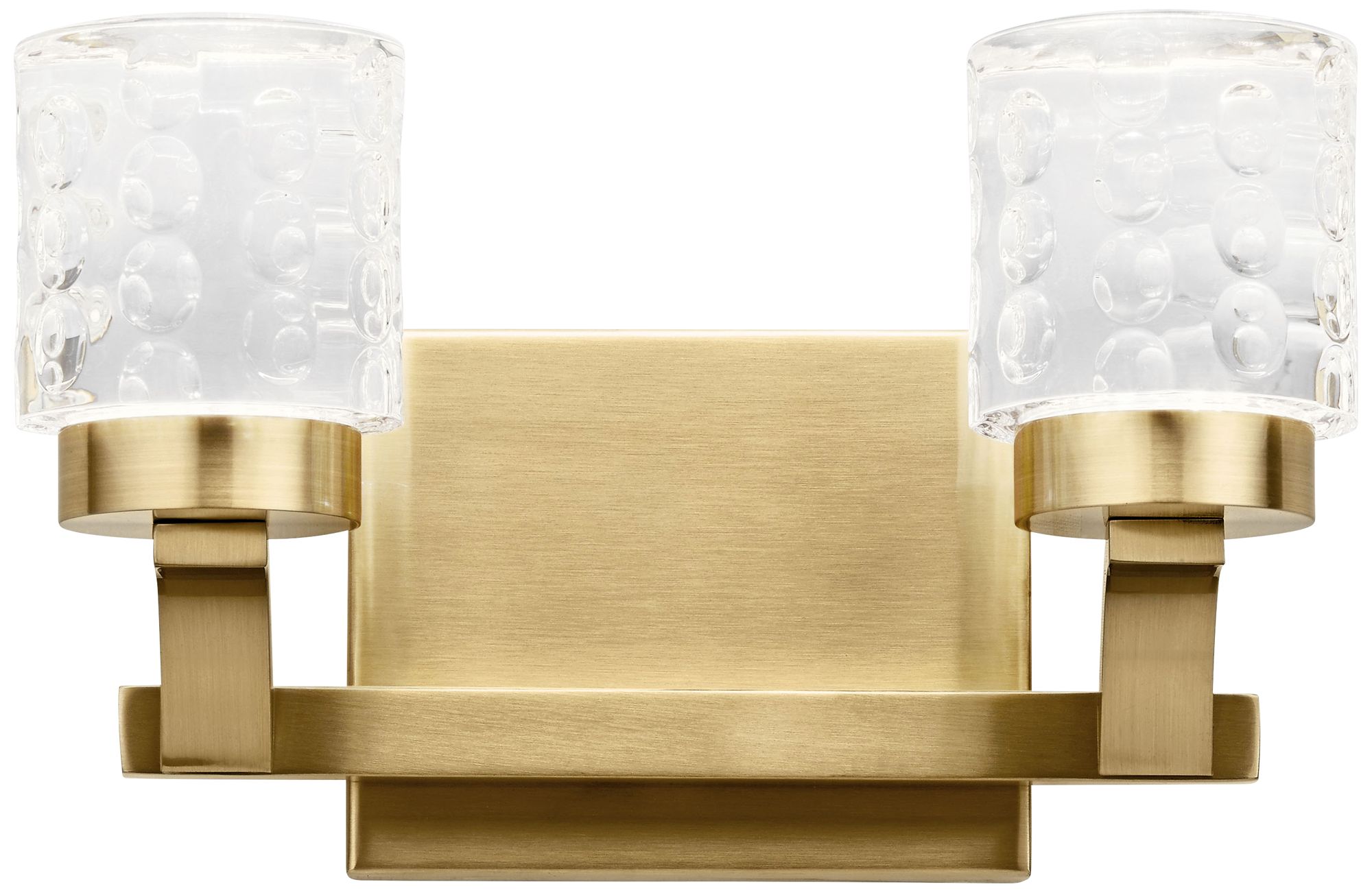 Elan Rene 7" High Champagne Gold 2-Light LED Wall Sconce