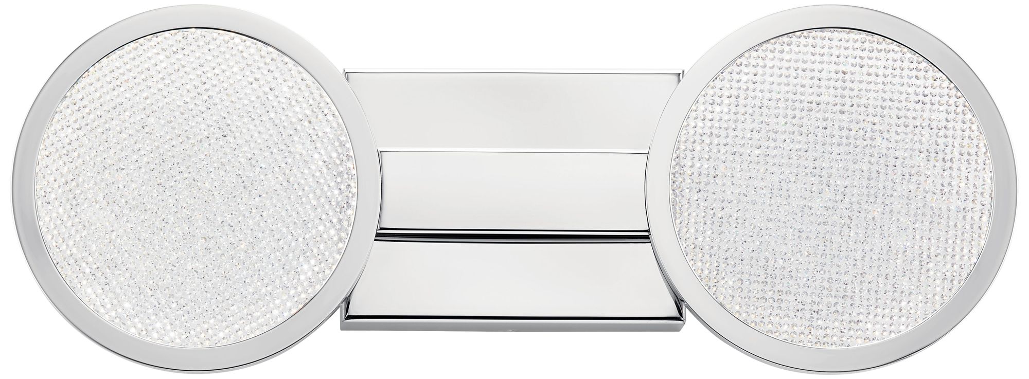 Elan Delaine 18 1/2"W Polished Chrome 2-Light LED Bath Light