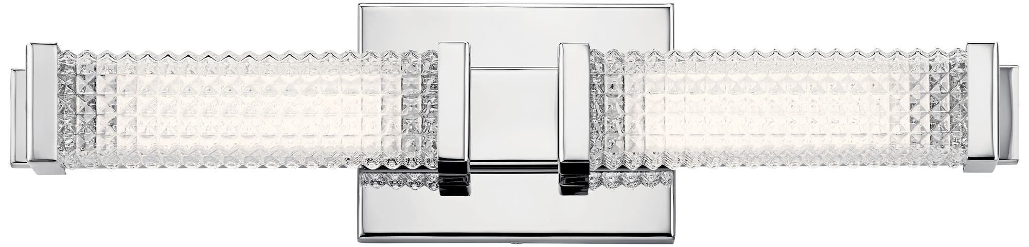 Elan Ammiras 20" Wide Chrome 2-Light LED Bath Light