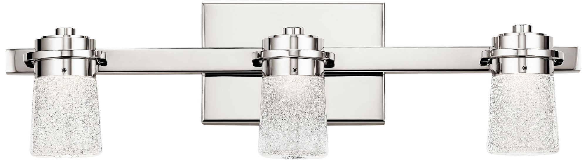 Elan Vada 22" Wide Polished Nickel 3-Light LED Bath Light
