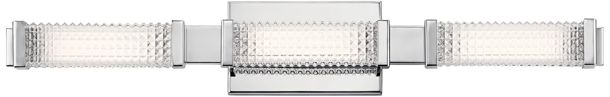 Elan Ammiras 30 1/4" Wide Chrome 3-Light LED Bath Light