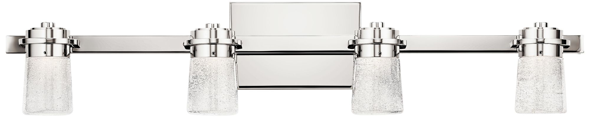 Elan Vada 30 3/4"W Polished Nickel 4-Light LED Bath Light