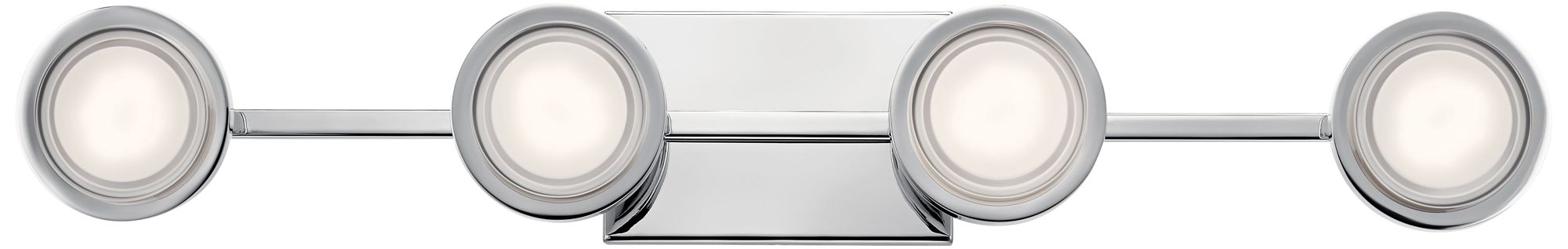 Elan Harlaw 30 3/4" Wide Chrome 4-Light LED Bath Light