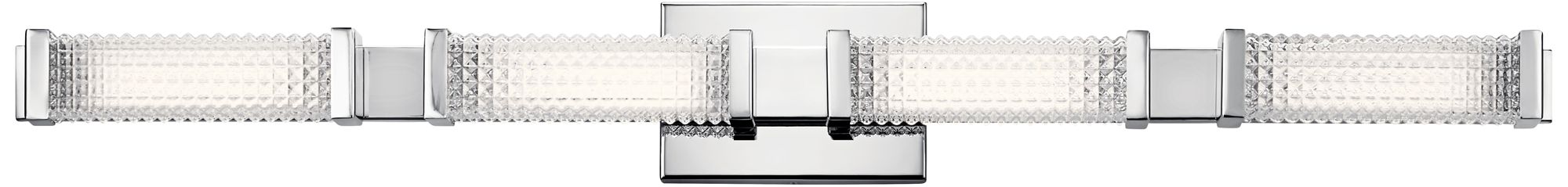 Elan Ammiras 40 1/2" Wide Chrome 4-Light LED Bath Light
