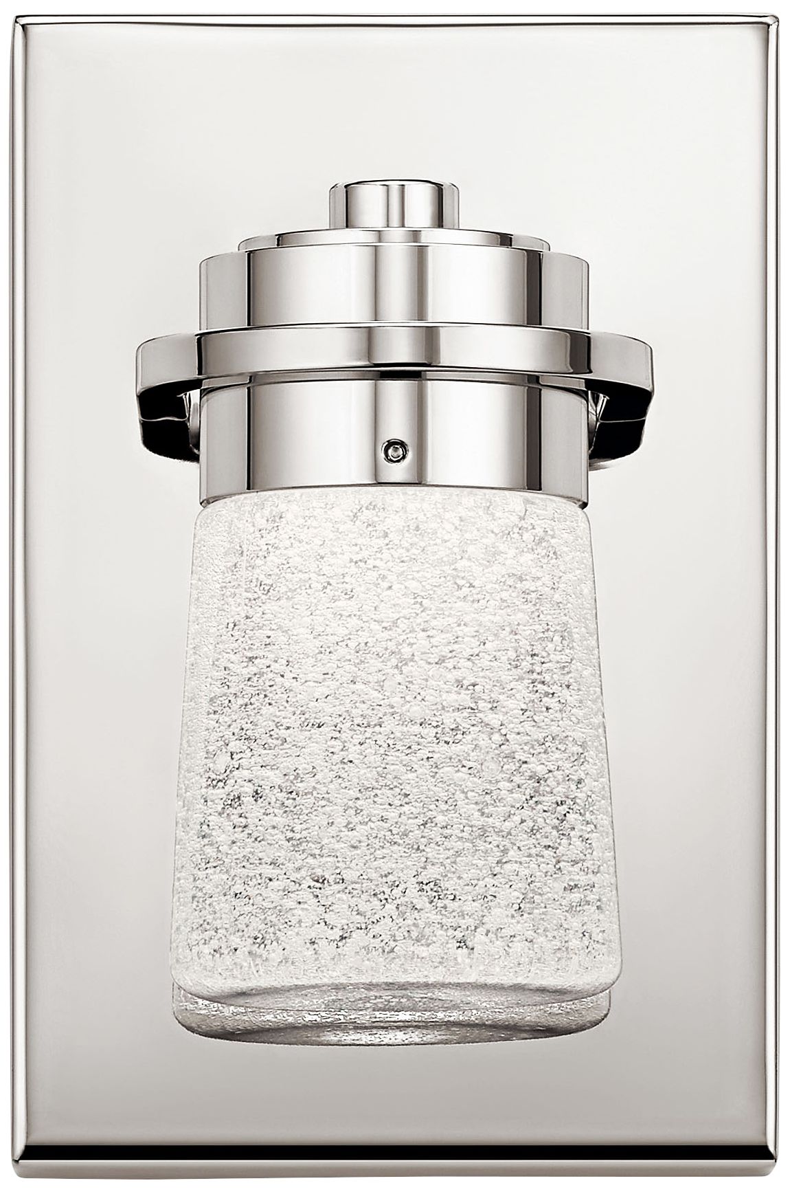 Elan Vada 7" High Polished Nickel Metal LED Wall Sconce