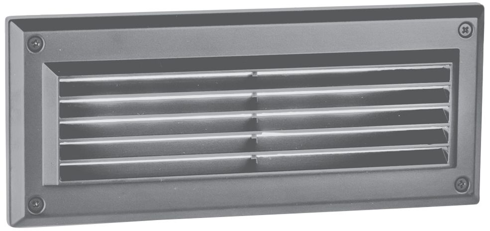 Endurance 9"W Architectural Graphite Louver LED Brick Light