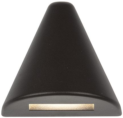 WAC Triangle 3 1/2" Wide Bronze Aluminum LED Deck Light