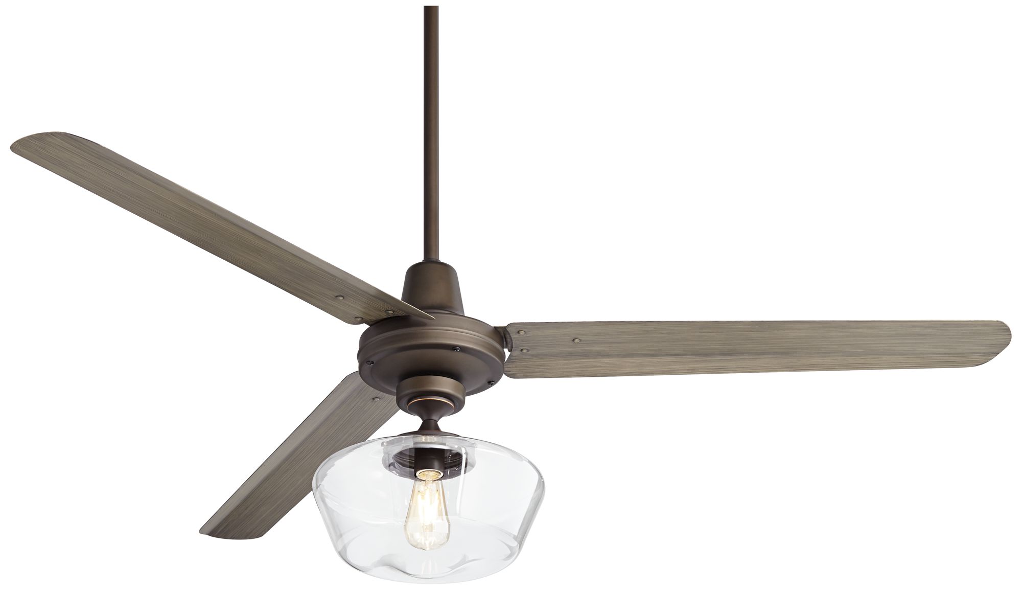 60 Turbina Ac Bronze Light Wood Schoolhouse Led Ceiling Fan