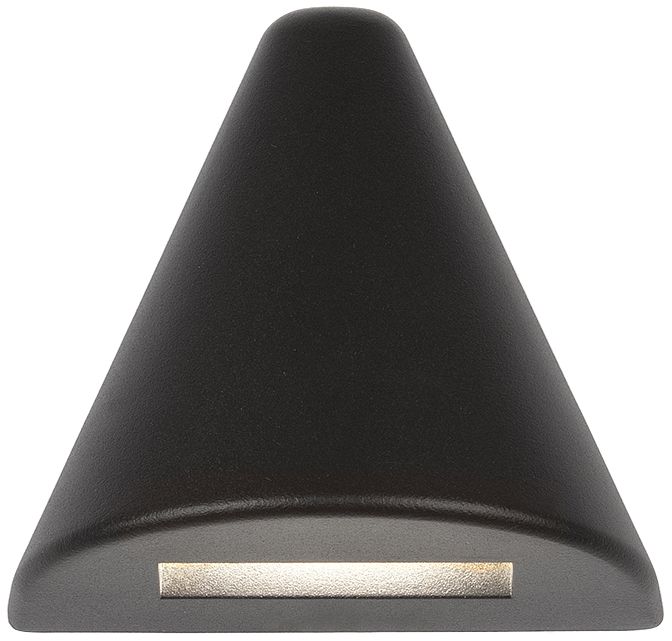 WAC Triangle 3 1/2" Wide Black LED Deck Light