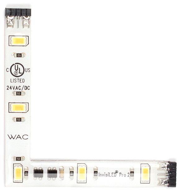 WAC InvisiLED PRO II 3"W White 3500K LED Corner Tape Light