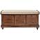Dover Brown Wood Storage Bench