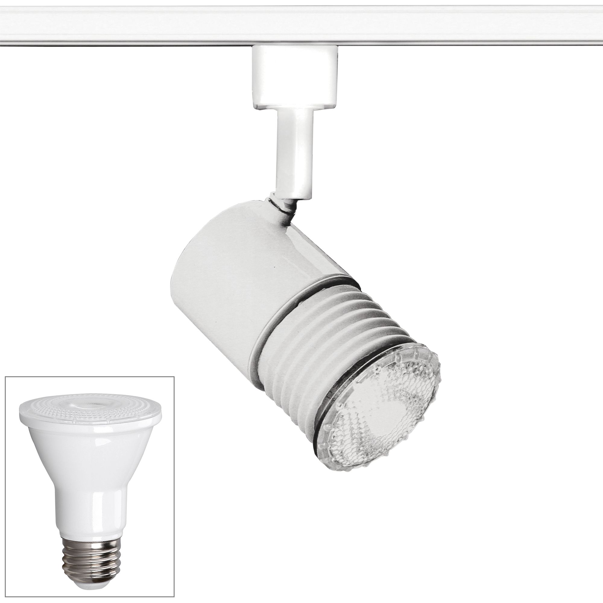 Nuvo White Mini PAR20 LED Holder Track Head