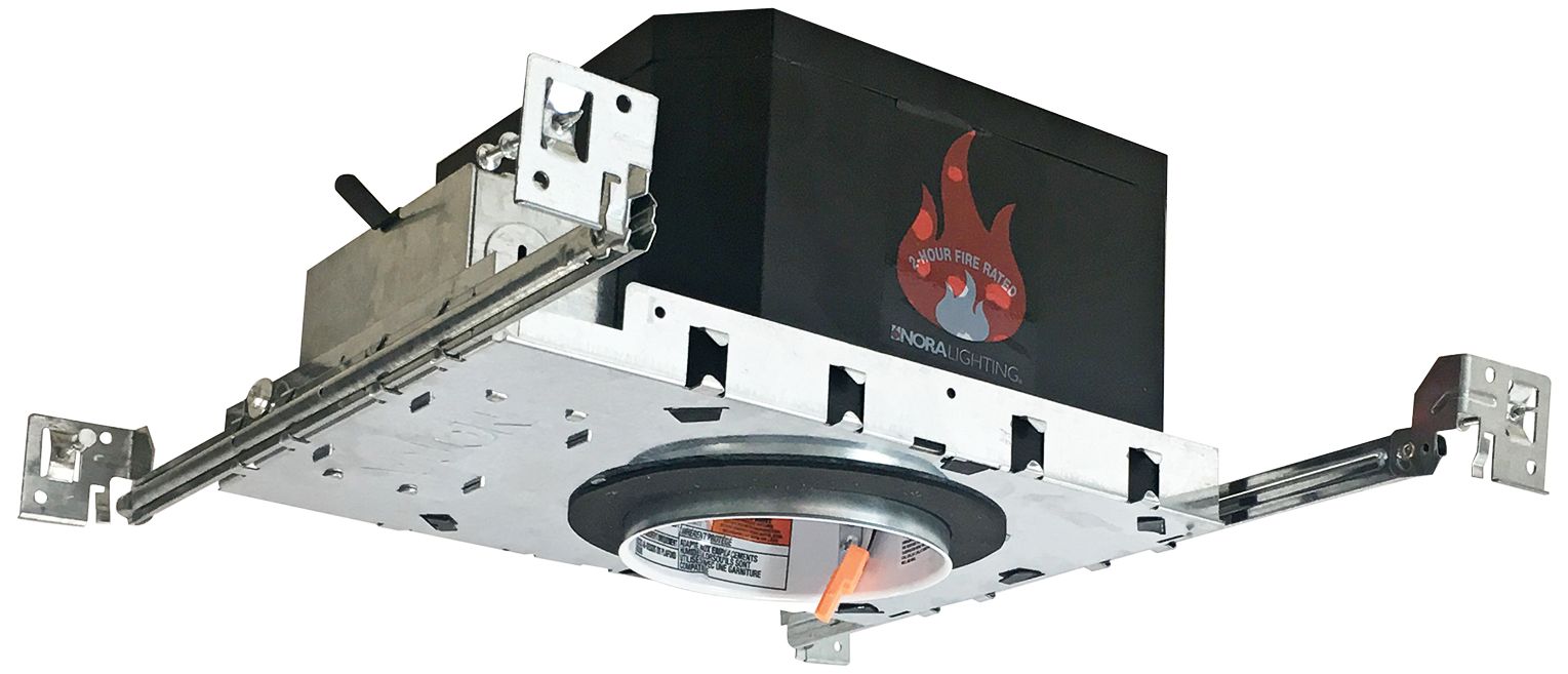 Nora 4" IC Airtight Shallow LED Dedicated Fire-Rated Housing