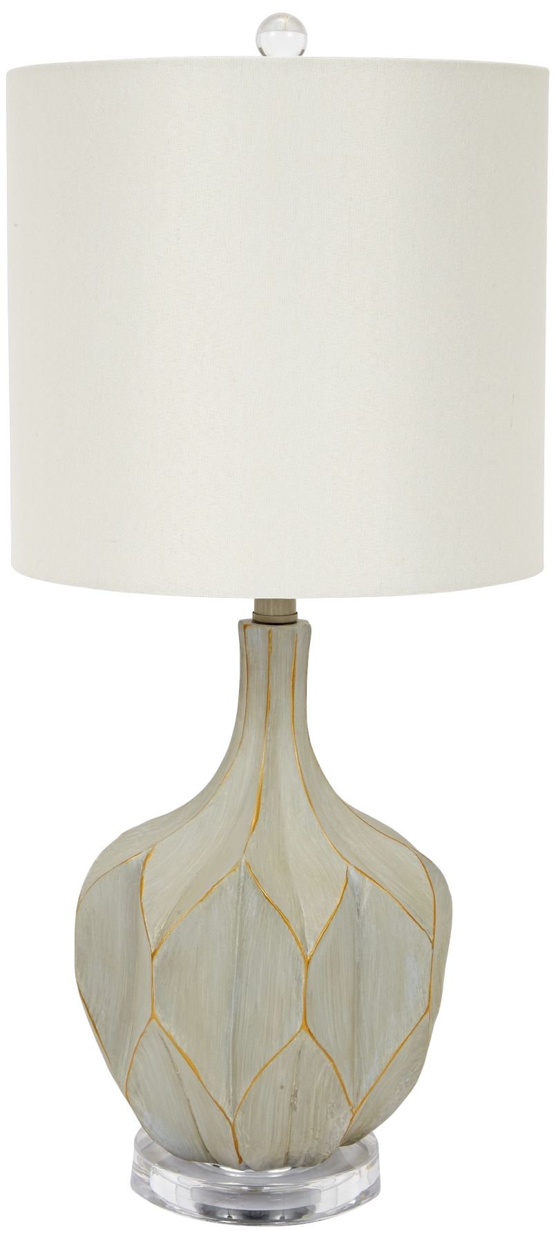 Paxton Cement and Gold Vase Table Lamp