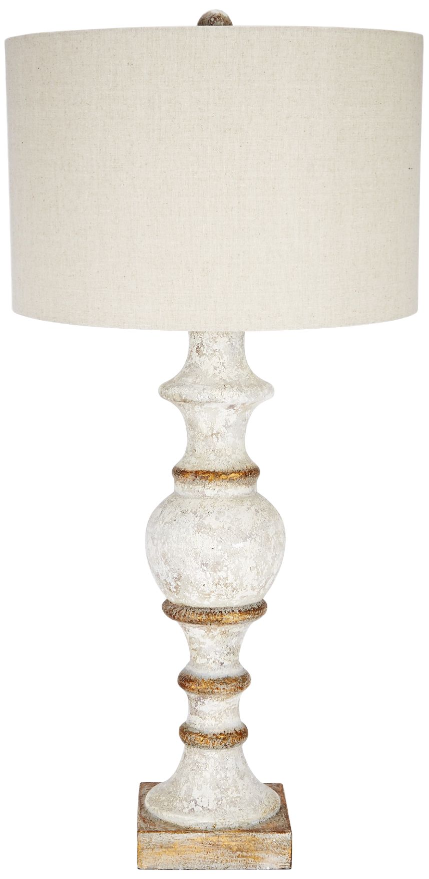 Gold Trim Spindle Table Lamp - #75M05 