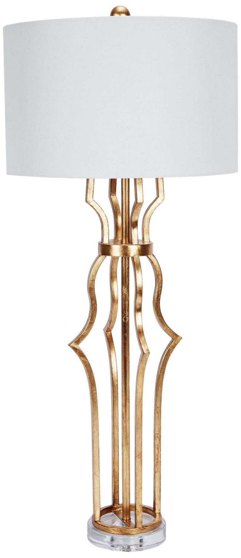 Erin Antique Gold Metal Buffet Table Lamp