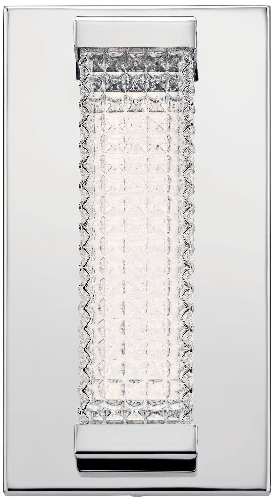 Elan Ammiras 9 1/2" High Chrome Metal LED Wall Sconce