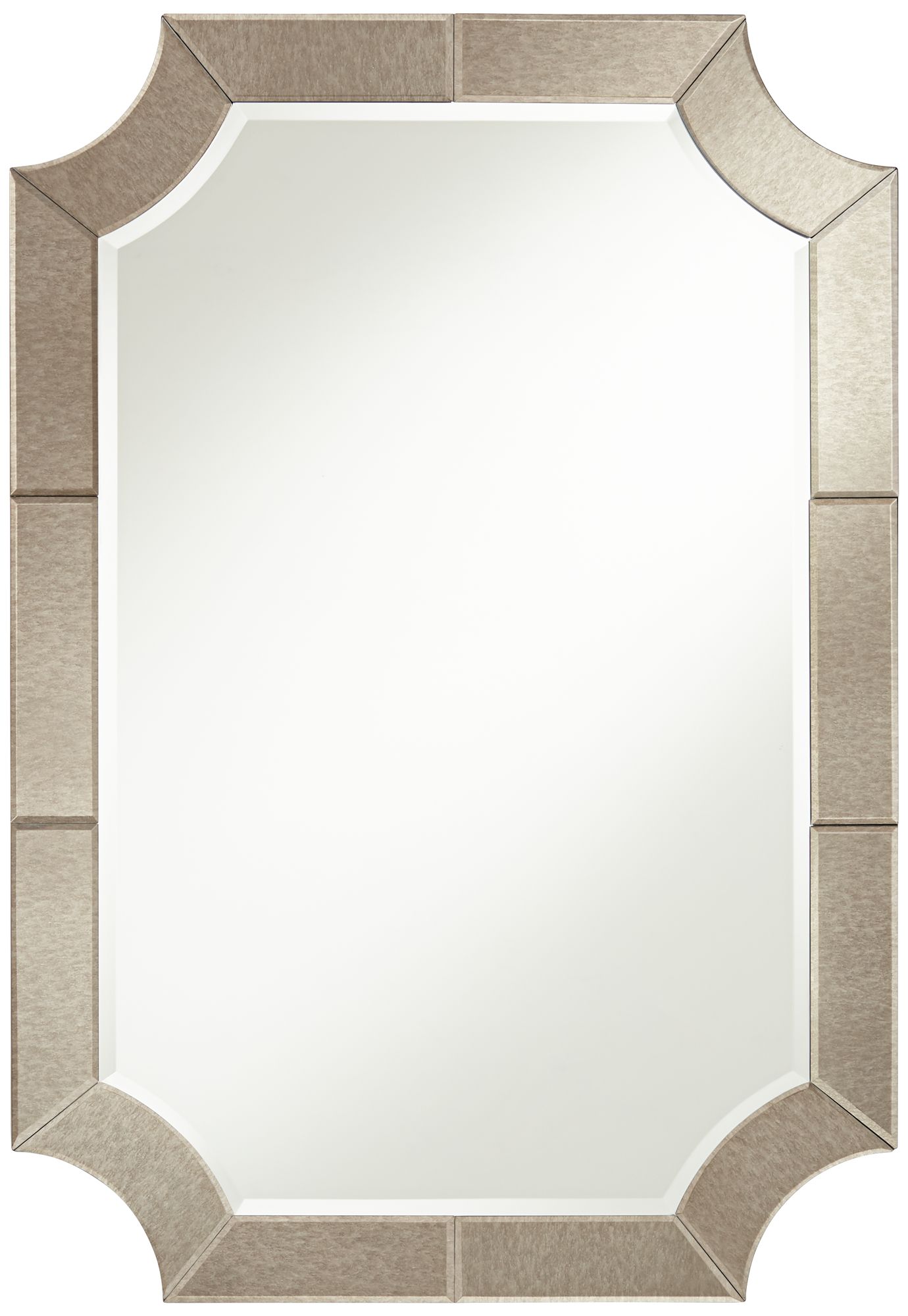 Possini Euro Surri 27 3/4" x 40" Antiqued Wall Mirror