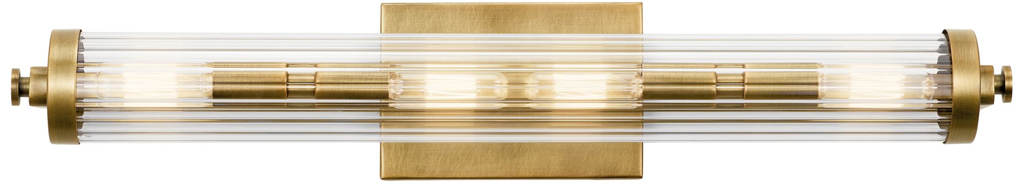 Kichler Azores 24 3/4" Wide Natural Brass 4-Light Bath Light