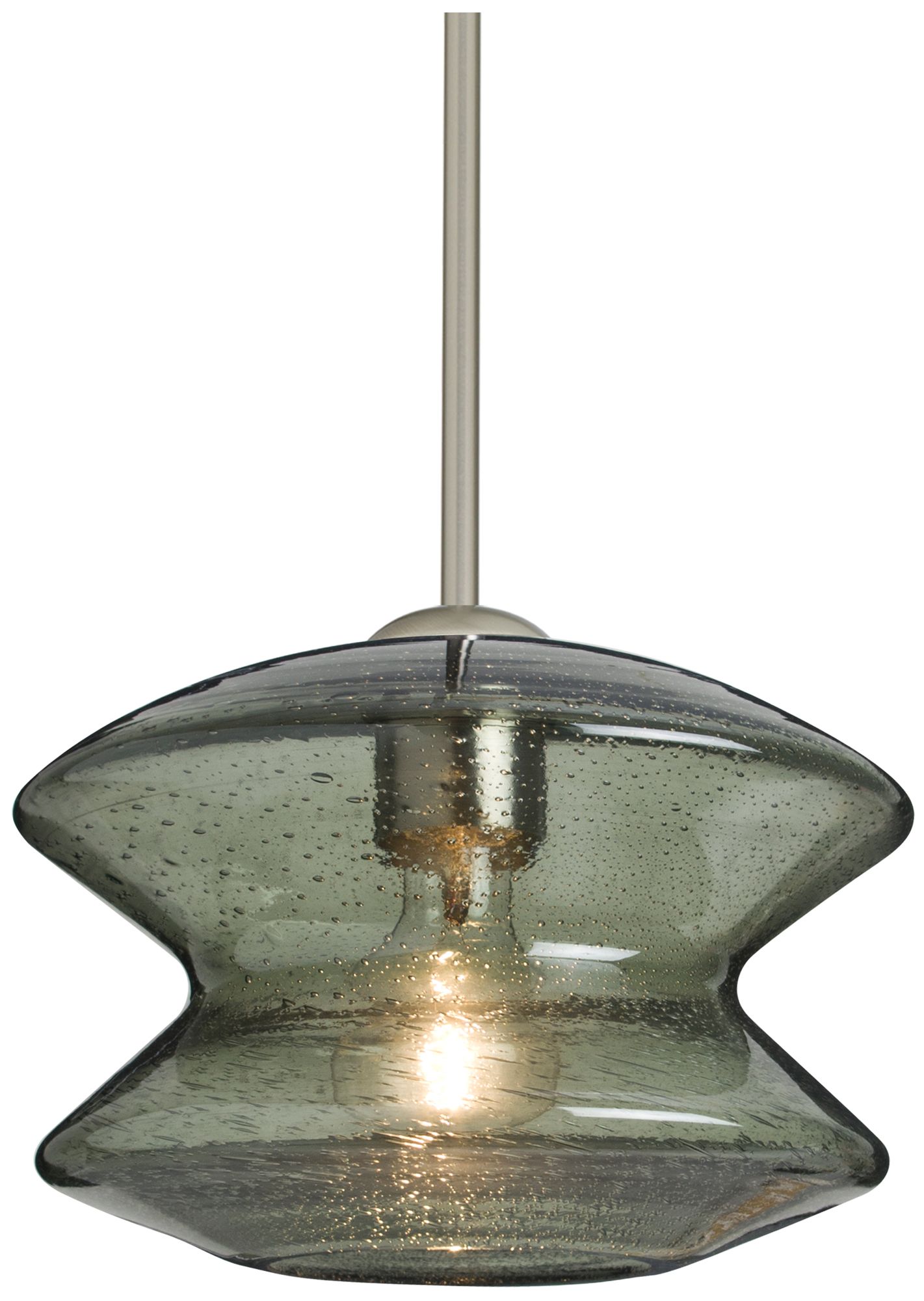 Besa Zen Pendant 9 Wide Satin Nickel Finish
