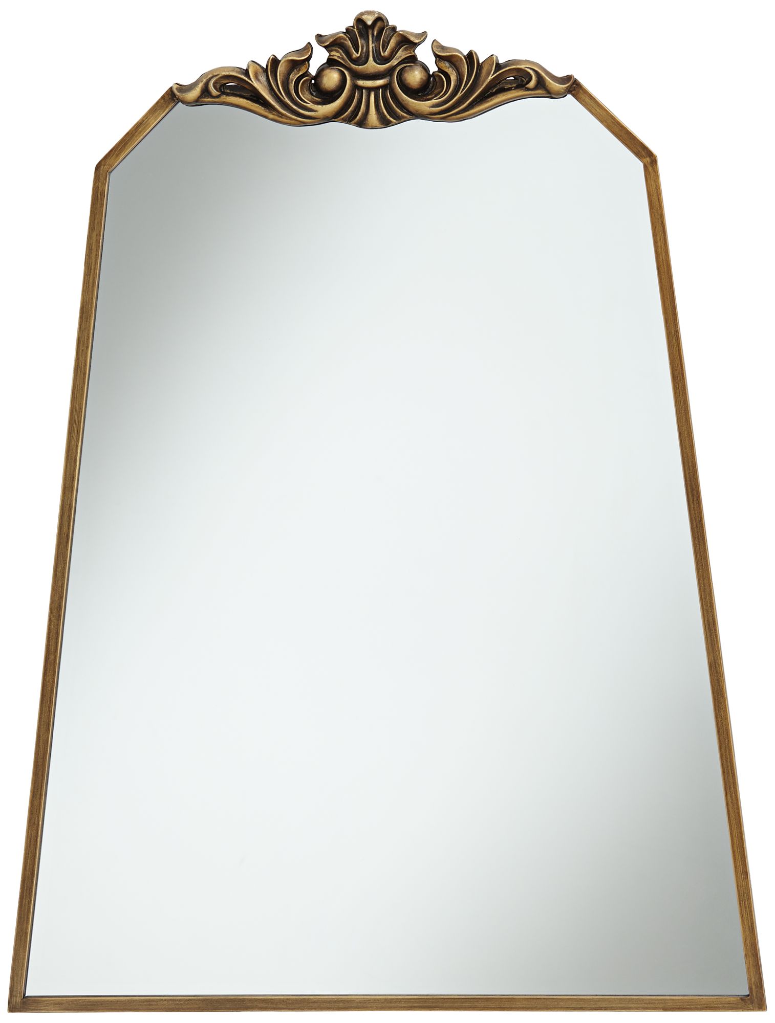 Morrey 25 3/4" x 34 1/4" Crown Top Angled Wall Mirror - #76A88 | Lamps Plus