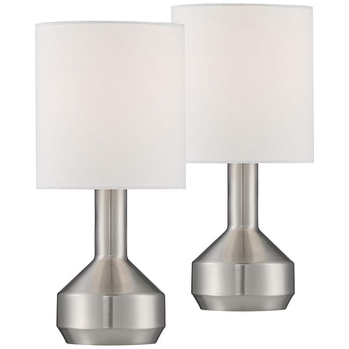 Syd 14 3 4 High Brushed Nickel Accent, Touch Table Lamps Argos