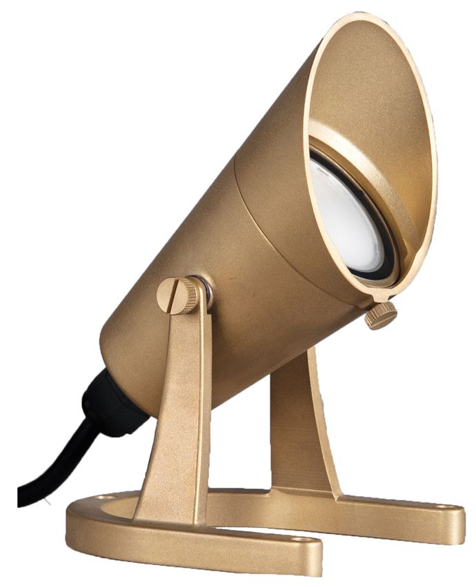 WAC 7" High Natural Brass 12V LED Underwater Spot Light