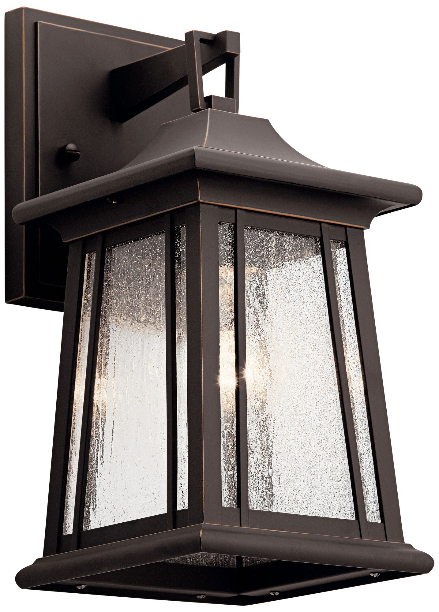 Kichler Taden 12 1/2" High Rubbed Bronze Outdoor Wall Light