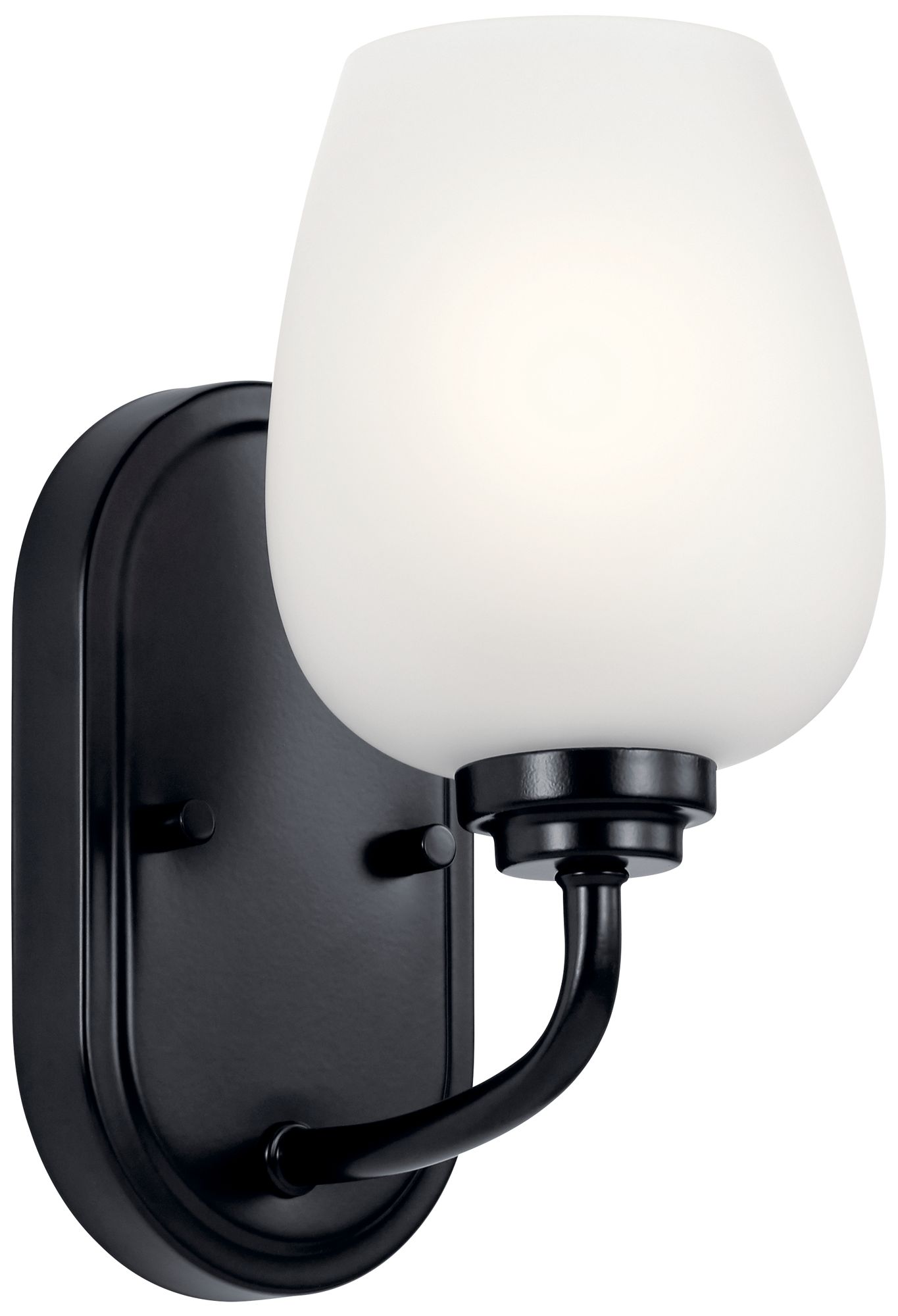 Kichler Valserrano 10 1/4" High Black Wall Sconce