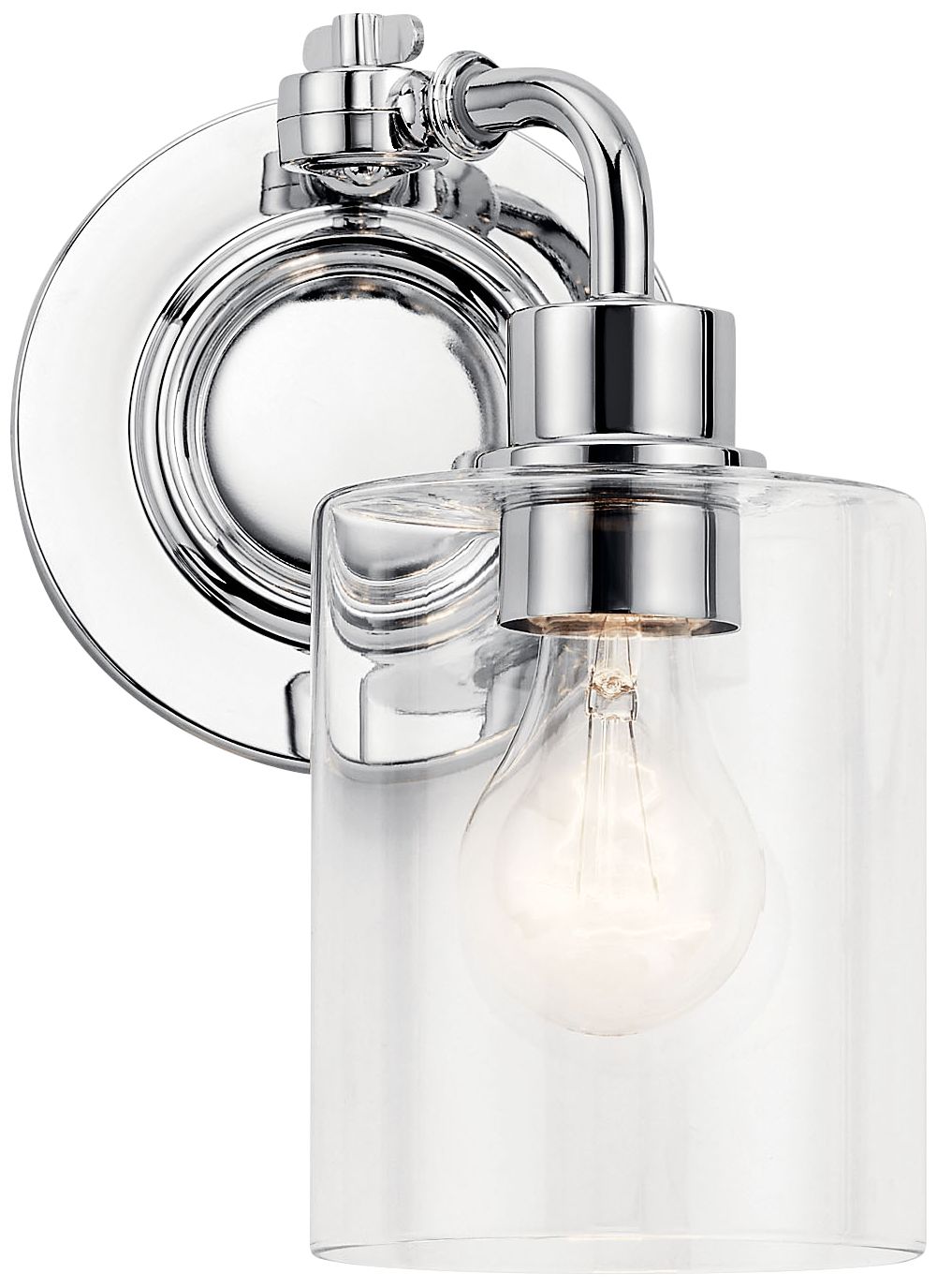 Kichler Gunnison 10" High Chrome Metal Wall Sconce