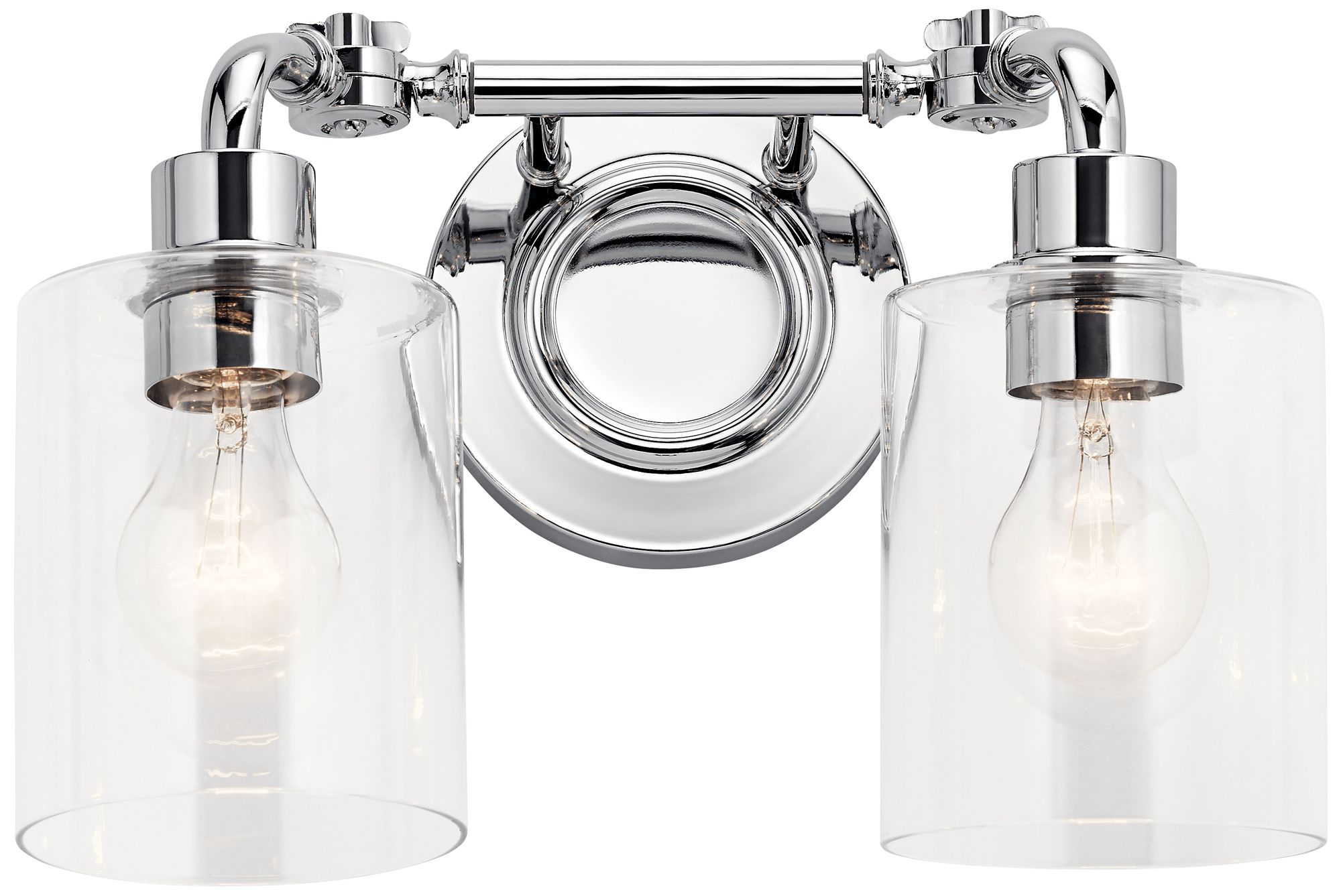 Kichler Gunnison 9 3/4" High Chrome 2-Light Wall Sconce