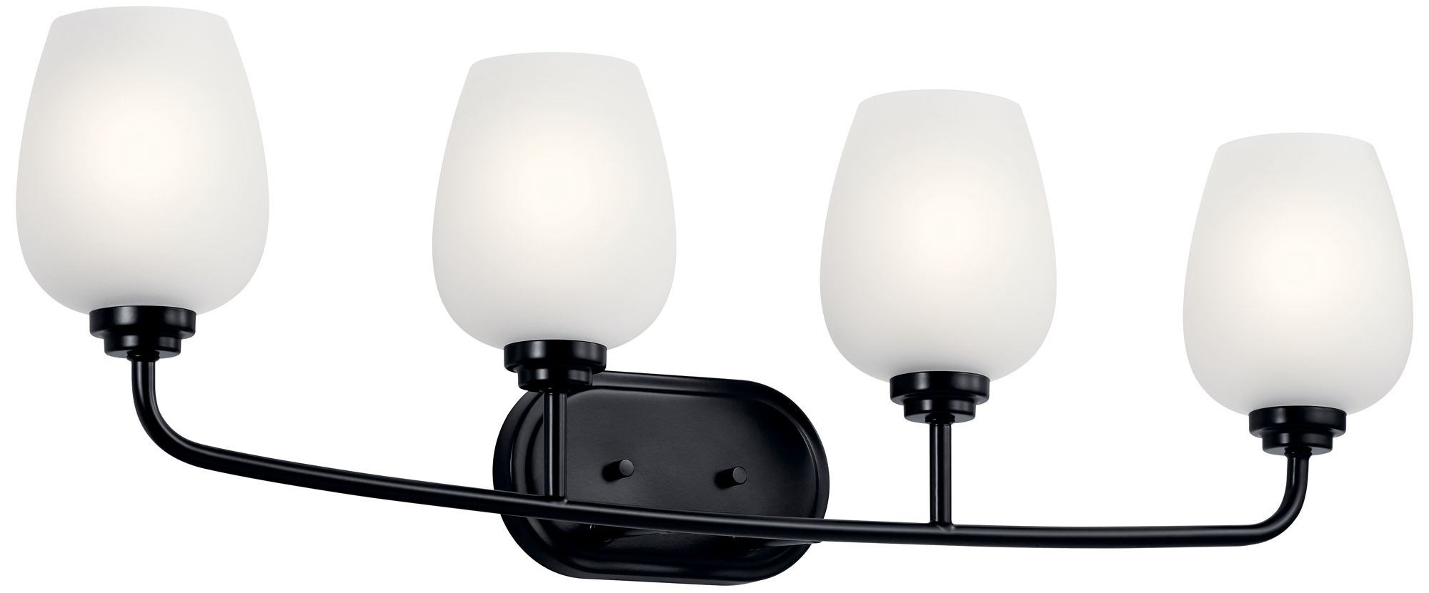 Kichler Valserrano 33 1/2" Wide Black 4-Light Bath Light