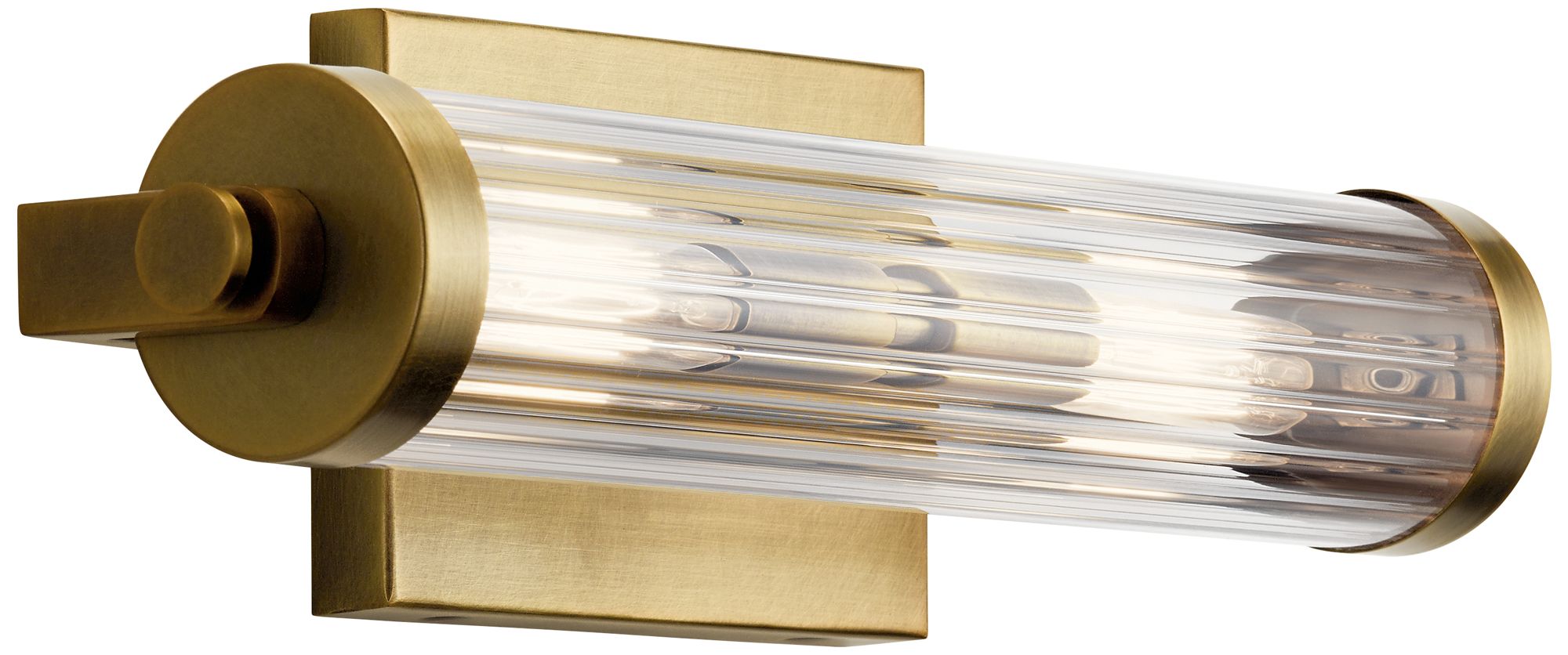 Kichler Azores 16" Wide Natural Brass 2-Light Bath Light