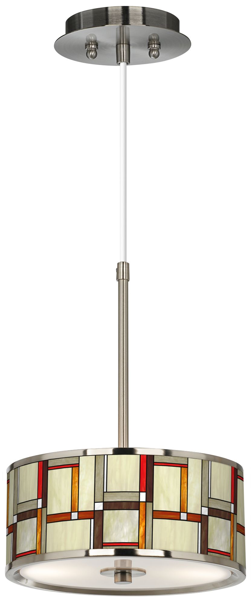 Modern Squares Giclee Glow 10 1/4" Wide Pendant Light