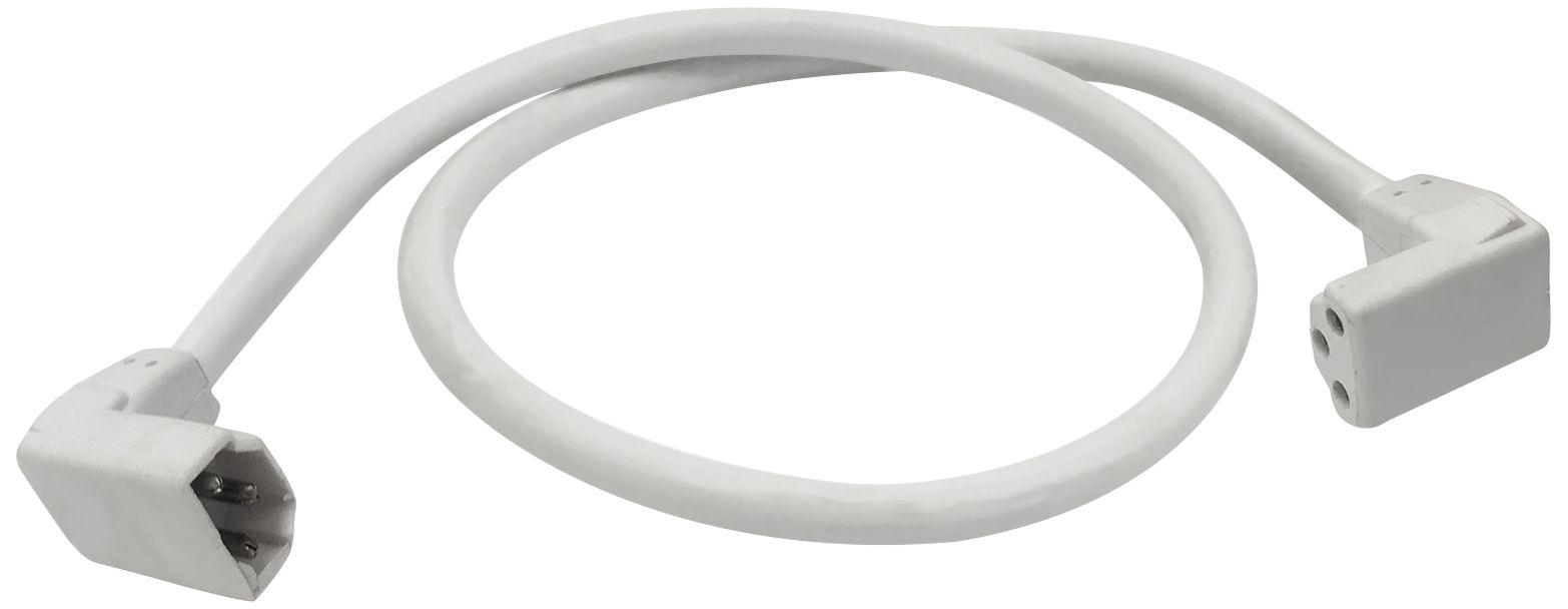 NULSA 6" White 90-Degree Jumper Cable for NULS-LED Series