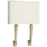 Sheridan 18&quot; High Champagne 2-Arm LED Wall Sconce