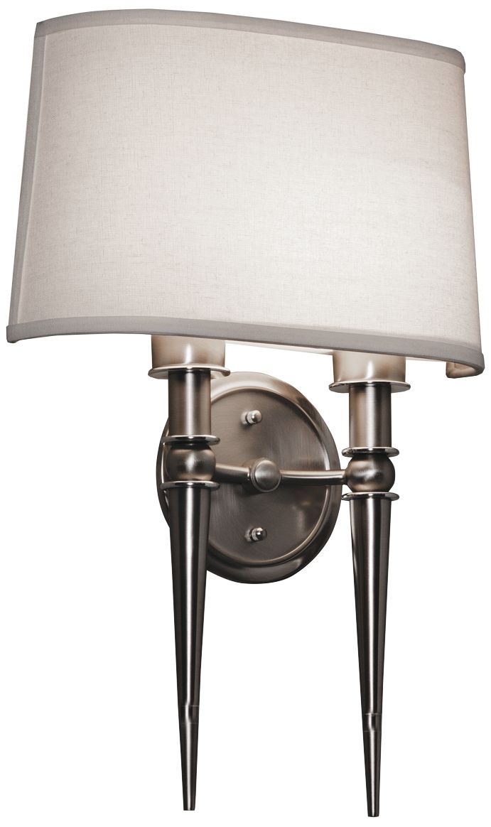 Montrose 18" High Satin Nickel 2-Arm LED Wall Sconce