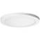 Platter 11" Round White LED Outdoor Ceiling Light w/ Remote