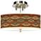 Southwest Sienna Giclee 14" Wide Ceiling Light