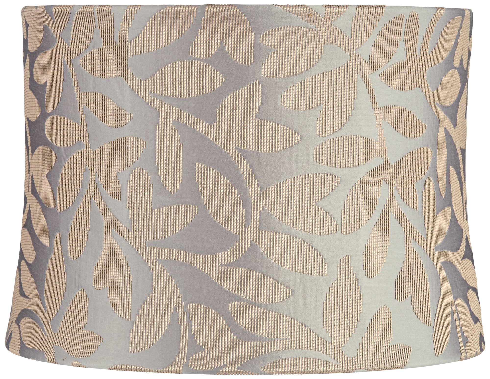 Le Mans Taupe Embroidered Drum Lamp Shade 13x14x10 (Spider)