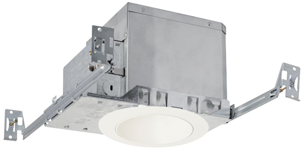 4" White 950lm LED Adjustable Round Reflector Recessed Kit