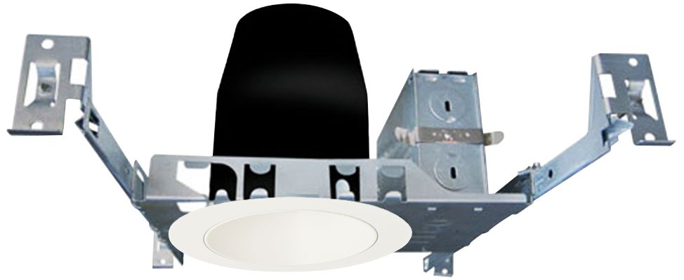 4" White 950 Lumen LED Standard Round Reflector Recessed Kit